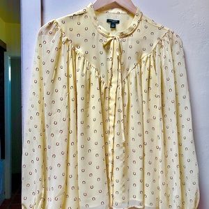 NWT - Ann Taylor breezy summer dress blouse Petite Large